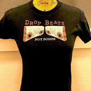 Drop Beats not Bombs Graphic Tee